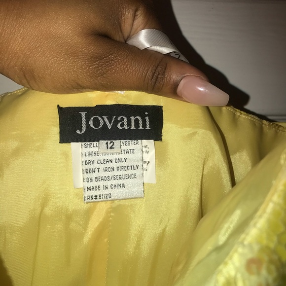 Yellow Jovani Prom dress - Picture 5 of 5